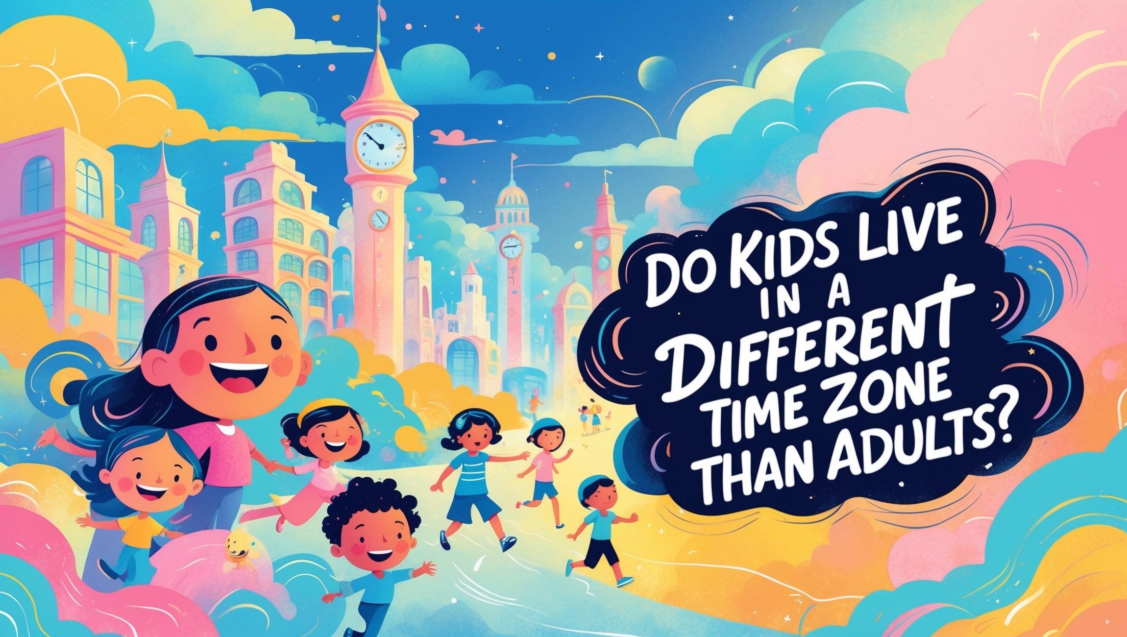 Apakah Anak-anak Tinggal di Zona Waktu yang Berbeda dari Orang Dewasa?