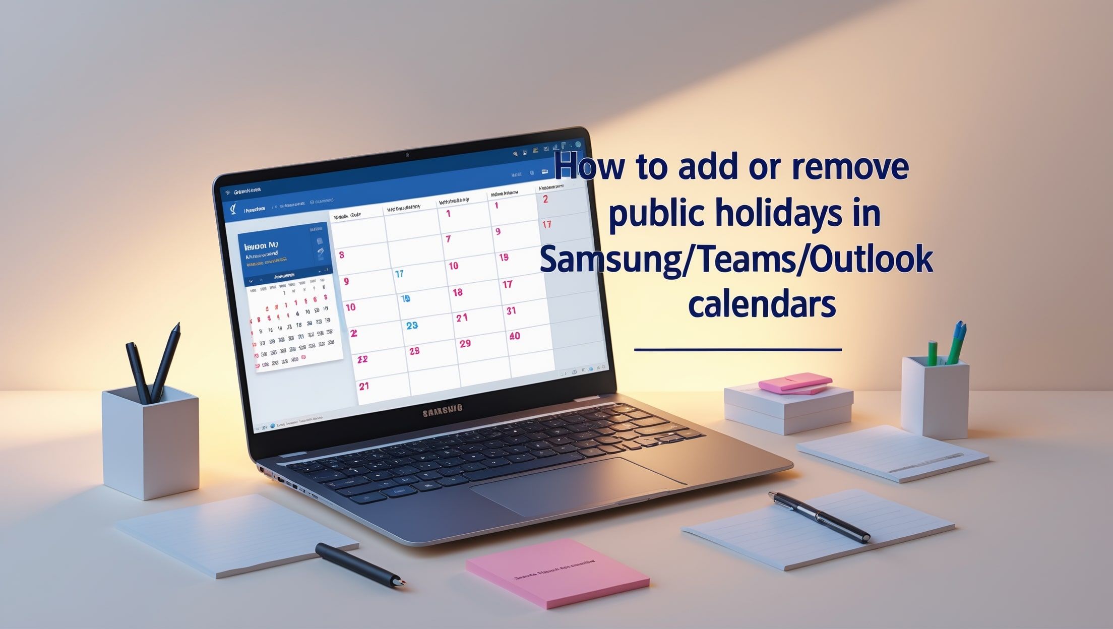 Cara Menambahkan atau Menghapus Hari Libur Nasional di Kalender Samsung/Teams/Outlook